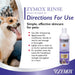 Zymox Conditioning Rinse Leave-On Conditioner 12 Fl Oz Usage Instructions Banner