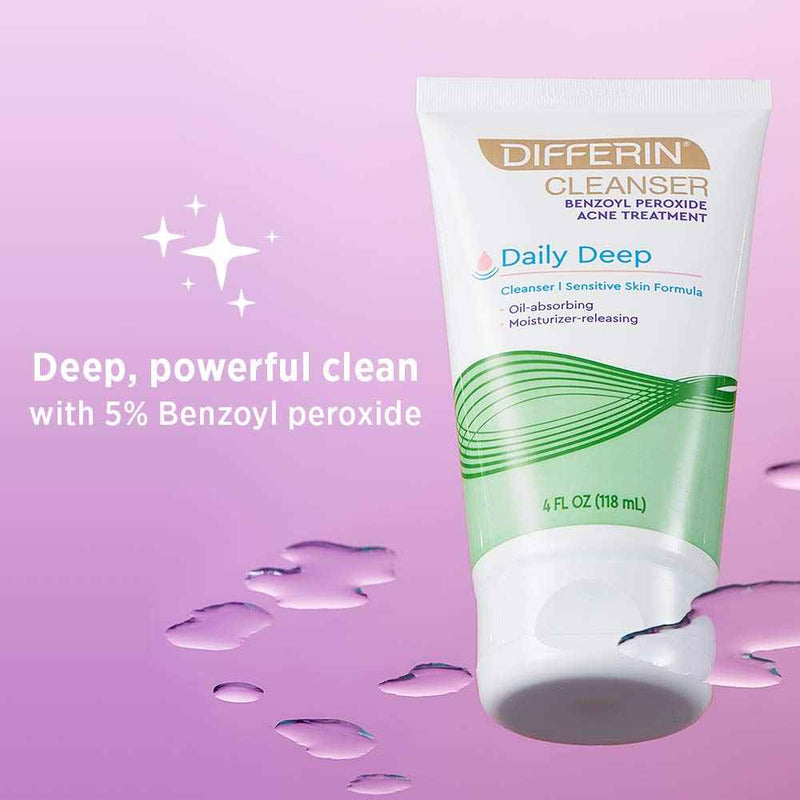 Differin Daily Deep 5% Benzoyl Peroxide Cleanser