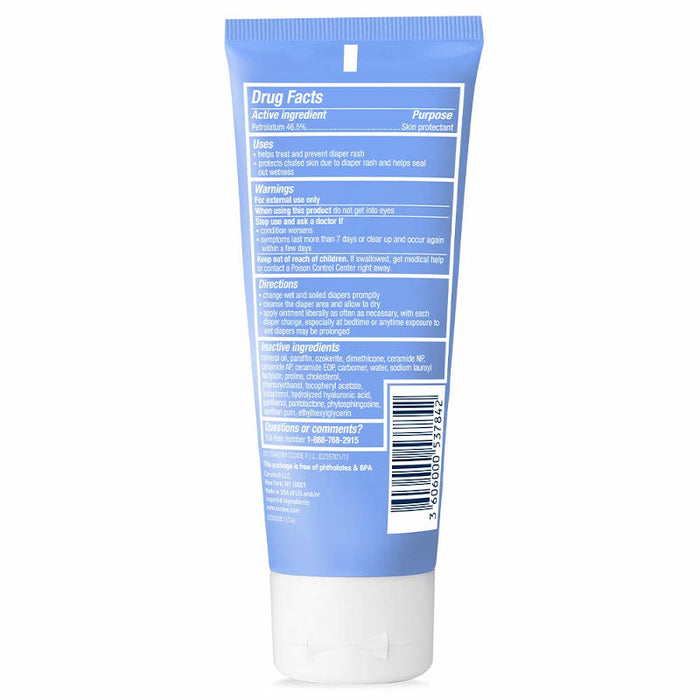 CeraVe Baby Healing Ointment 3 Oz  Usage Instructions On Reverse Of Product Packaging.