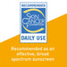 Banner stating that CeraVe Hydrating Face SPF 50 Mineral Sunscreen is recommended by Skin Cancer Foundation