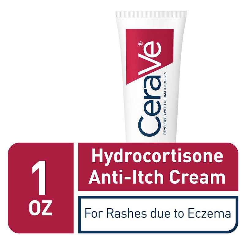 CeraVe Hydrocortisone 1% Dry Skin & Itch Relief Eczema Treatment Cream 1 oz