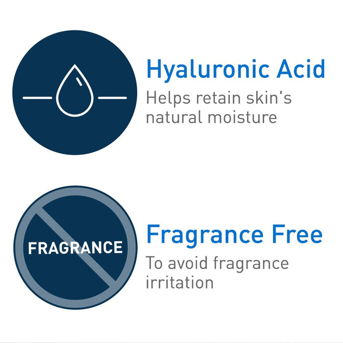 CeraVe Hydrocortisone 1% Dry Skin & Itch Relief Eczema Treatment & Cream 1 oz Containts Hyaluronic Acid and is fragrance free banner