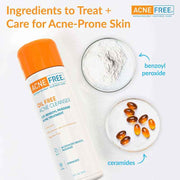 Acne Free Oil-Free Acne Cleanser, Benzoyl Peroxide 2.5%