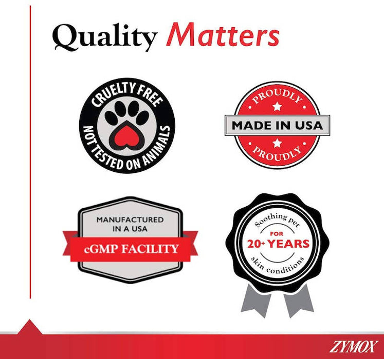 Zymox Plus Advanced Formula 1% Hydrocortisone Otic Dog & Cat Ear Solution, 1.25 oz quality matters banner