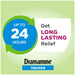 Dramamine Nausea Long Lasting 10 Tablets Banner That Reads Up To 24 Hours Relief