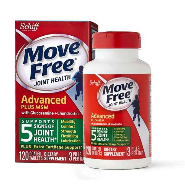 Schiff Move Free Advanced+ MSM Joint Support Tablets