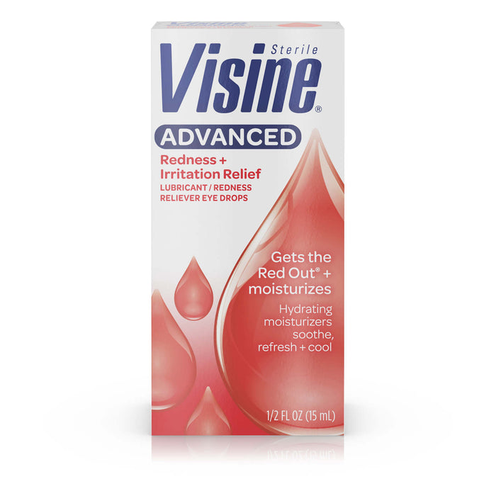 Visine Advanced Eye Drops Redness + Irritation Relief, 0.5 fl. oz UK