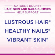 Nature's Bounty Optimal Solutions Hair, Skin & Nails Strawberry Flavored Gummies UK