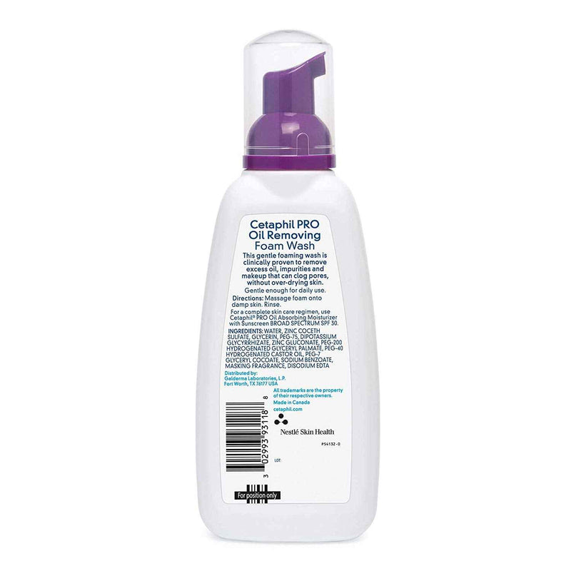 Cetaphil Pro Dermacontrol Oil Removing Foam Wash, 8oz