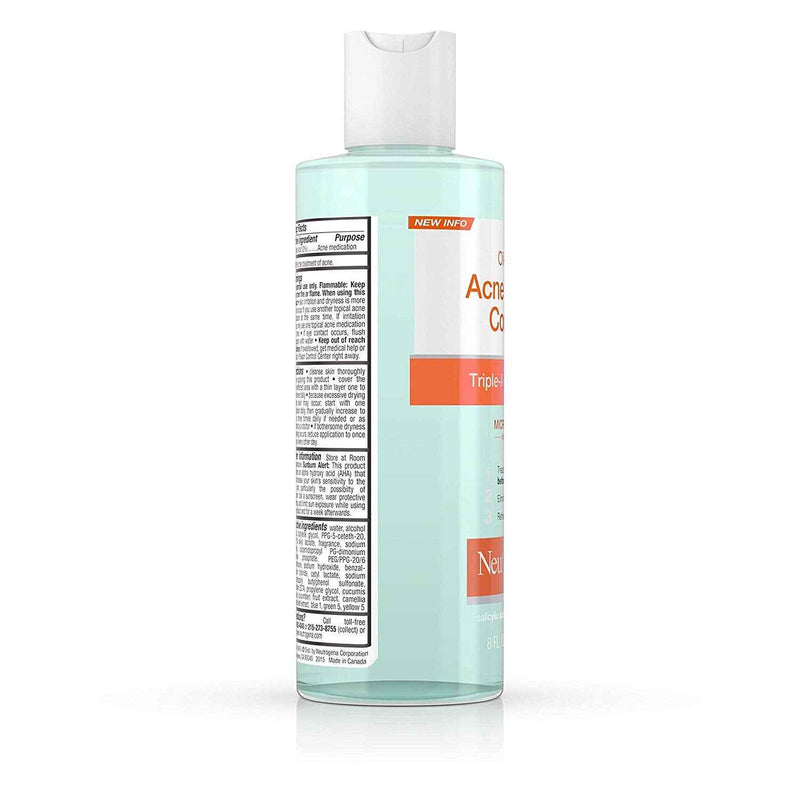 Neutrogena Oil-Free Acne Stress Control Triple-Action Facial Toner 8 oz
