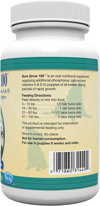 Sure Grow 100 Tablets For Dogs UK