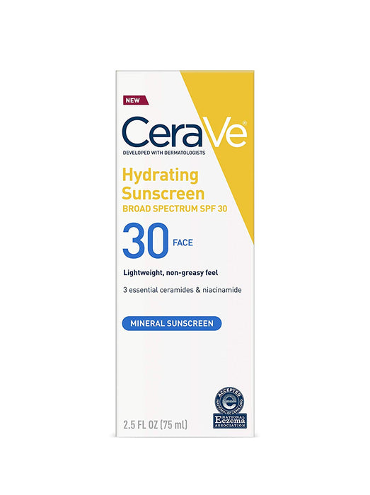 CeraVe Hydrating Face Sunscreen SPF 30 Outer Packaging