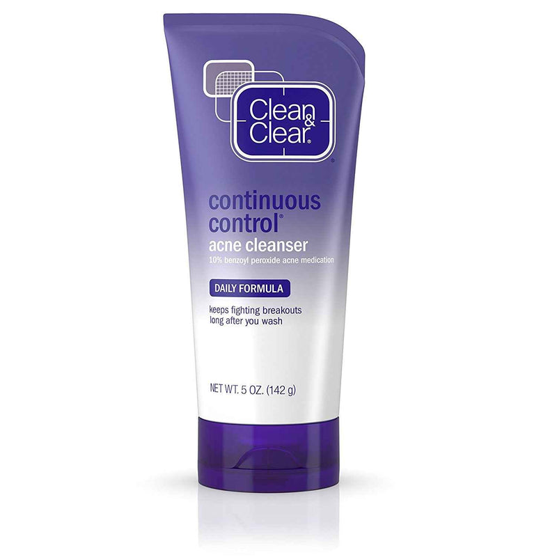 Clean & Clear Continuous Control Daily Acne Face Wash, 5 oz