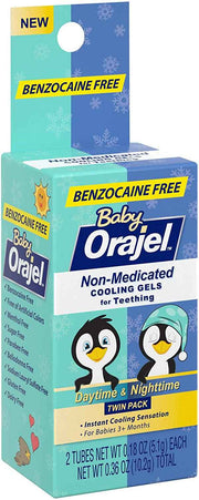 Baby Orajel, Non-Medicated Cooling Gels For Teething Daytime & Nighttime