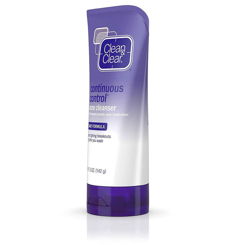 Clean & Clear Continuous Control Daily Acne Face Wash, 5 oz