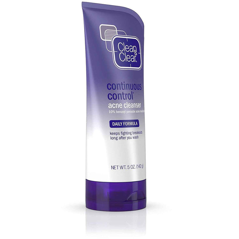 Clean & Clear Continuous Control Daily Acne Face Wash, 5 oz