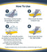 Dr. Scholl's Heavy Duty Support Orthotics Usage Instructions Banner.