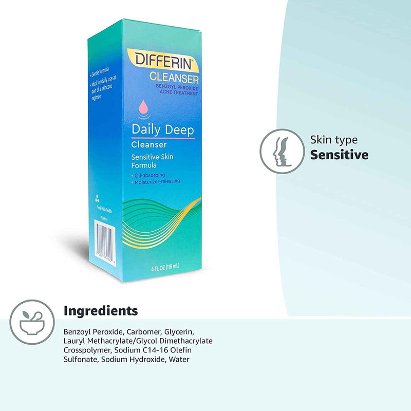 Differin Daily Deep 5% Benzoyl Peroxide Cleanser
