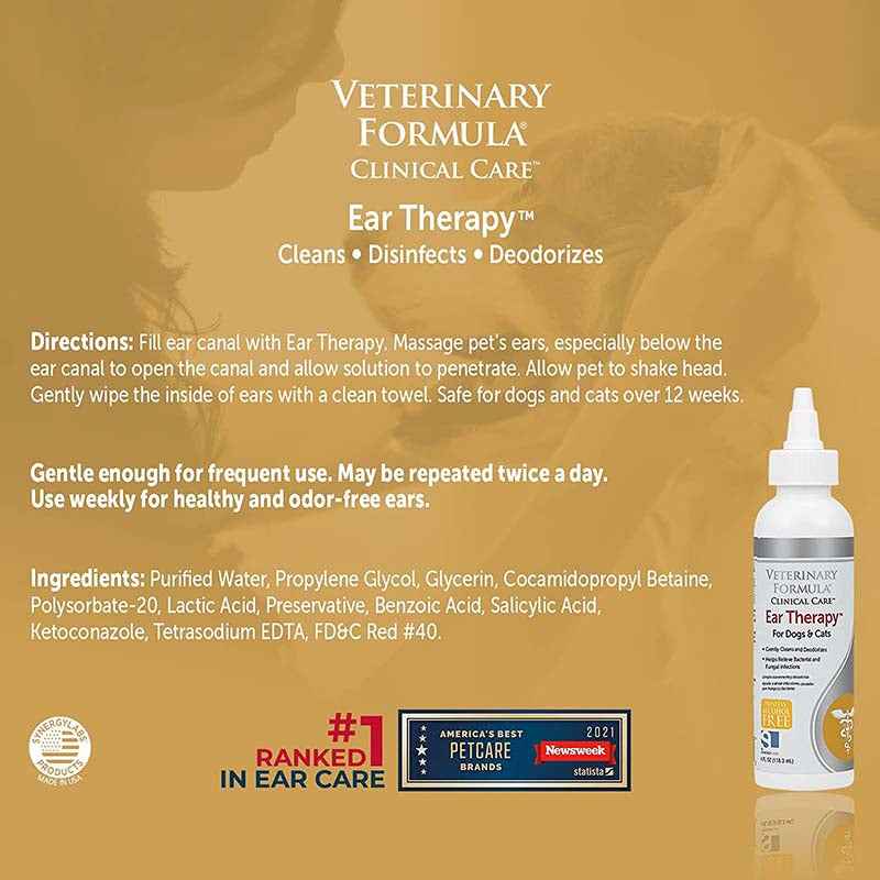 Veterinary Formula Clinical Care Ear Therapy Ear Drops