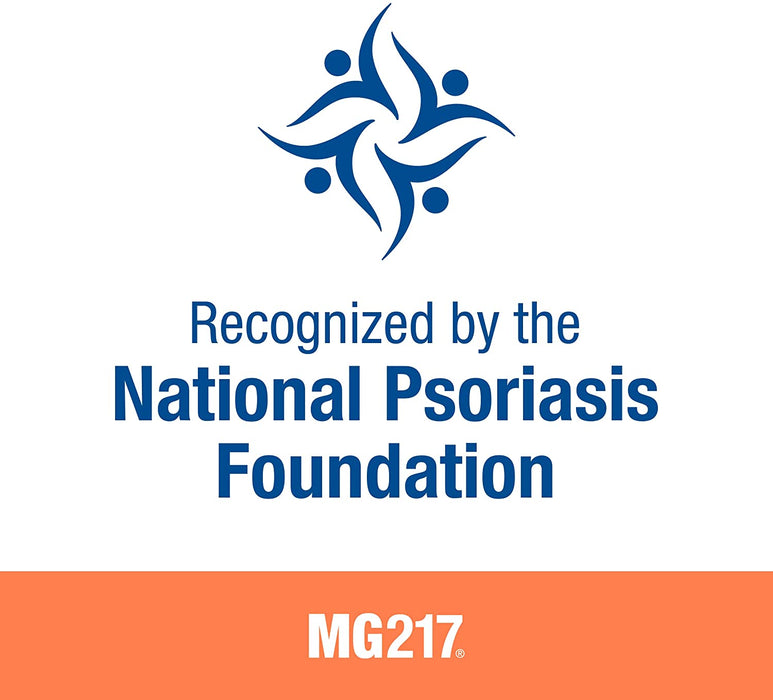 MG217 Banner stating recognised by the National Psoriasis Foundation