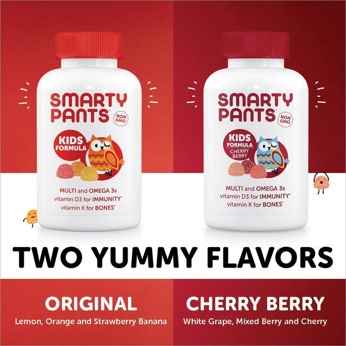SmartyPants Kids Formula Daily Gummy Multivitamin: Vitamin C, D3, and Zinc for Immunity, Gluten Free, Omega 3 Fish Oil (DHA/EPA), Vitamin B6, Methyl B12, 120 Count UK