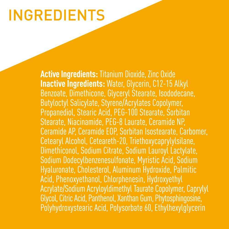 CeraVe Hydrating Face Sunscreen SPF 30, Lightweight Mineral Sunscreen, 2.5 Fl Oz