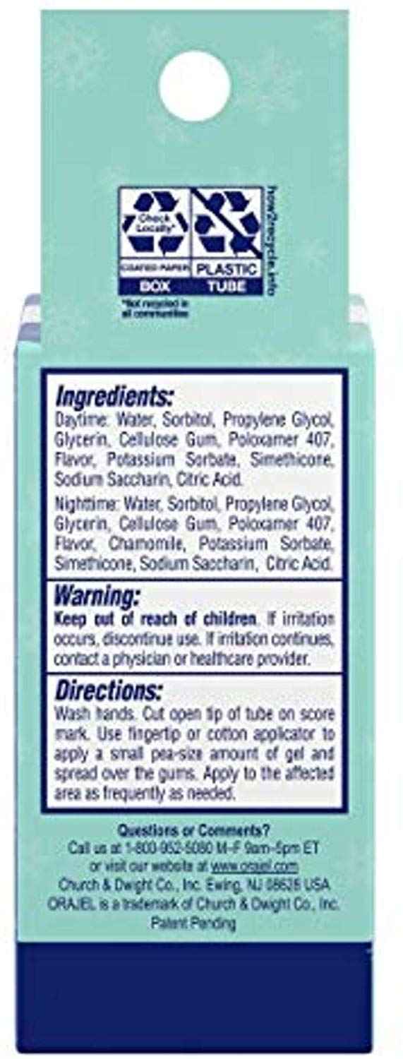 Baby Orajel, Non-Medicated Cooling Gels For Teething Daytime & Nighttime