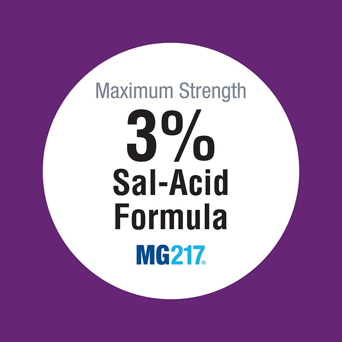 MG217 Psoriasis Multi-Symptom Moisturizing Cream 3.5 Fl Oz Banner stating 3% Salicylic Acid Formula.