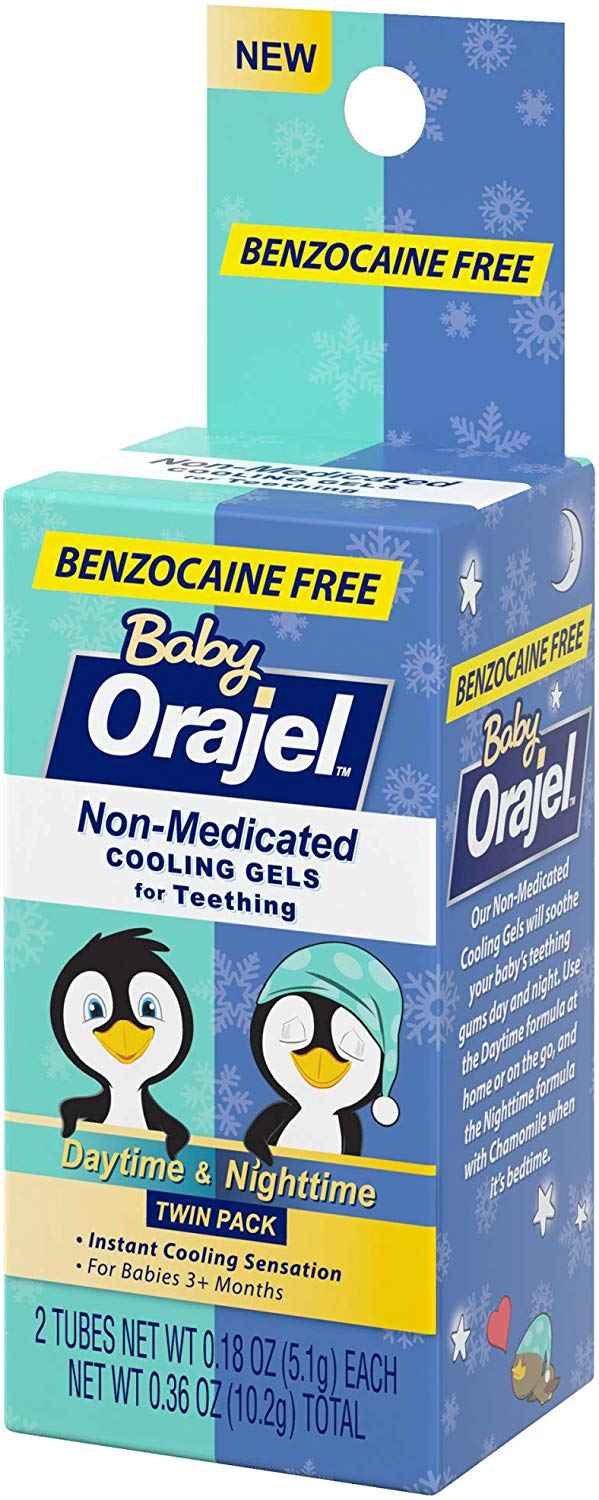 Baby Orajel, Non-Medicated Cooling Gels For Teething Daytime & Nighttime