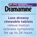 Dramamine All Day Less Drowsy Tablets Chewable Formula Banner Relives Motion Sickness Symptoms For Up To 24 Hours.