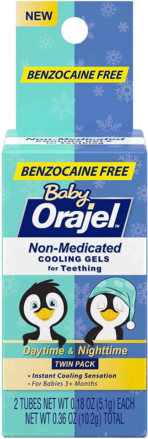 Baby Orajel, Non-Medicated Cooling Gels For Teething Daytime & Nighttime