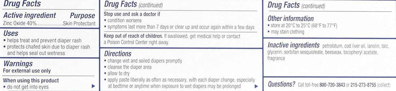 Desitin Maximum Strength Baby Diaper Rash Cream with Zinc Oxide, 4 oz