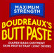 Boudreaux's Butt Paste Diaper Rash Ointment, Maximum Strength, 4 oz banner