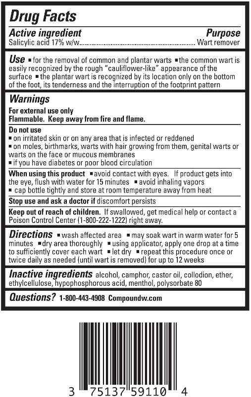 Compound W Wart Remover Liquid 0.31 fl Oz