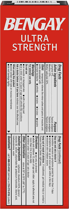 Bengay Ultra Pain Relief Cream, 4 oz UK