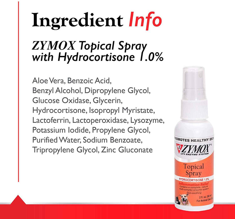 Zymox UK Topical Spray with Hydrocortisone 1.0%