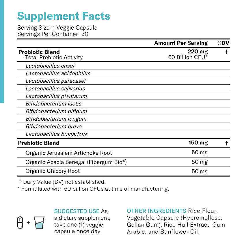 Physician's Choice Probiotics 60 Billion CFU