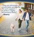 Dr. Scholl's Pain Relief Orthotics for Arch Pain banner showing male & female walking a dog and moving freely with visual comment stating that the " arch support is perfect".