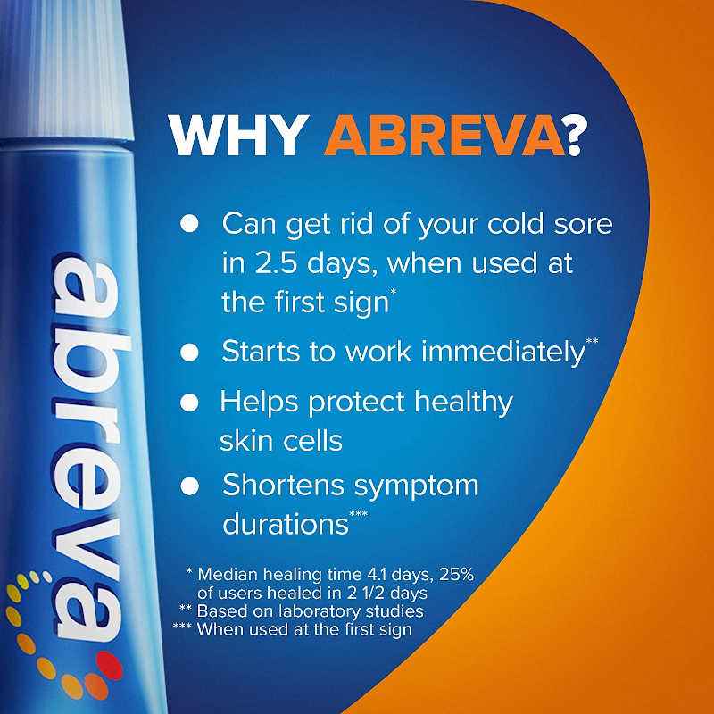 Abreva Cold Sore/Fever Blister Treatment 2g UK