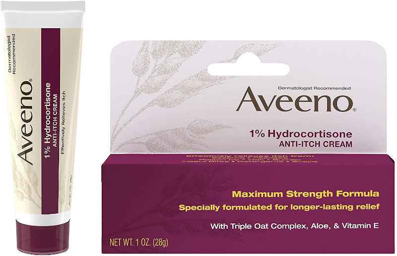 Aveeno Maximum Strength 1% Hydrocortisone Anti-Itch Cream 1 oz