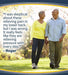 Dr. Scholl's Pain Relief  Orthotics For Lower Back Pain - Mature couple walking freely whist smiling. Texts reads " I was skeptical about these working but I was wrong.