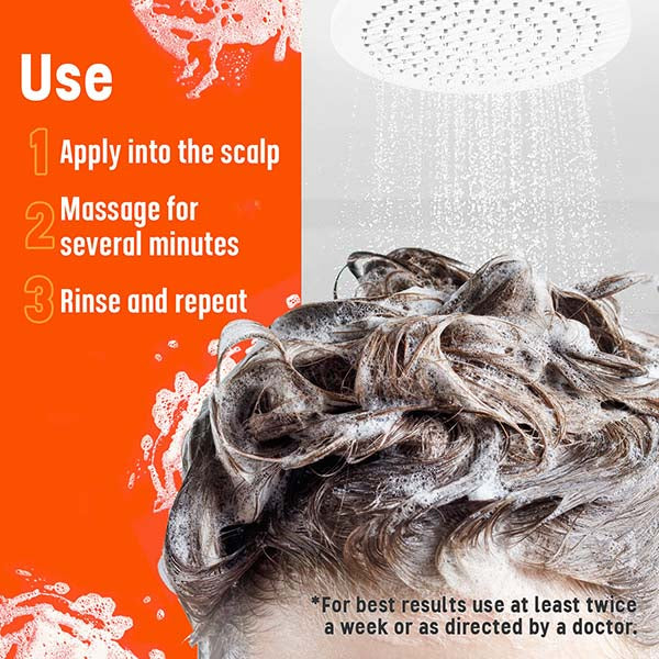 Medicasp Coal Tar Shampoo 6 Oz Usage Directions Banner