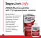 Zymox Plus Advanced Formula 1% Hydrocortisone Otic Dog & Cat Ear Solution, 1.25 oz ingredients list banner