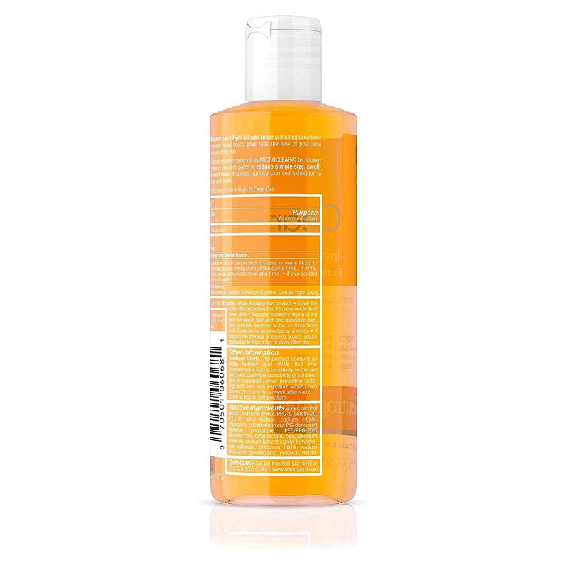 Neutrogena Rapid Clear 2-In-1 Fight & Fade Acne Toner, 8 Fl. Oz. UK