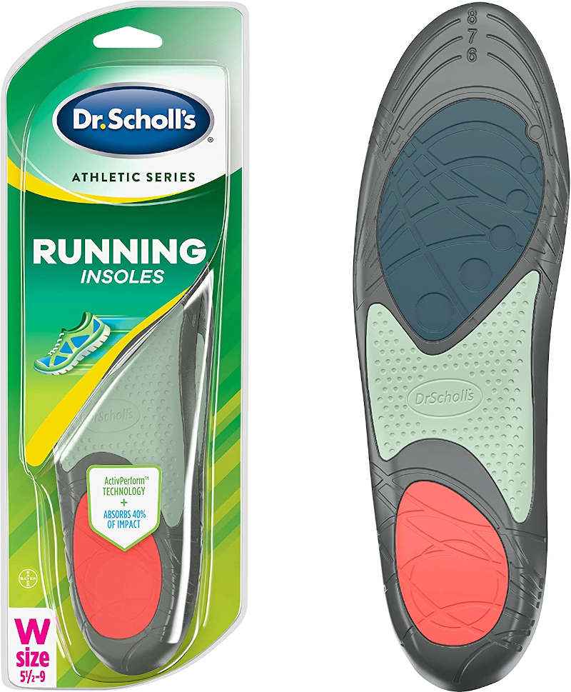 Dr. Scholl’s Athletic Series  Running Insoles For Runners Knee, Shin Splints & Plantar Fasciitis