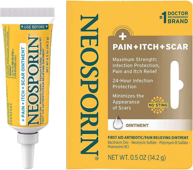 Neosporin Pain Itch Scar Antibiotic Ointment