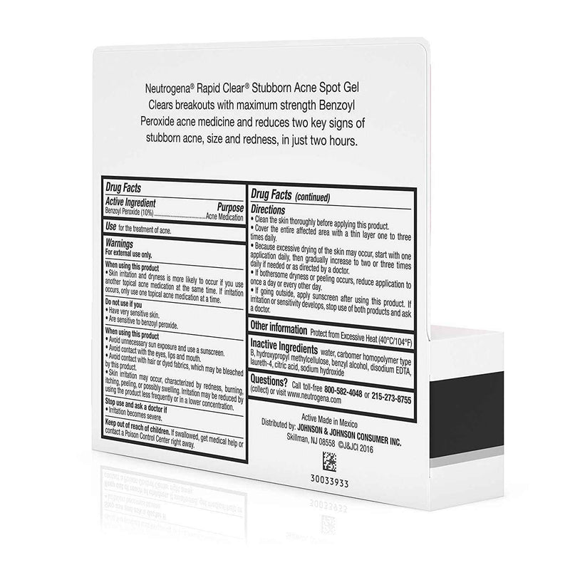 Neutrogena Rapid Clear Stubborn Acne Medicine Spot Treatment Gel, 1 oz UK
