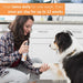 Synergy Labs Veterinary Formula Clinical Care Antiseptic & Antifungal Spray UK 8 oz bottle banner showing a woman spraying the product on a dog, with the instructions: Treat twice daily for one week, then one per day for up to 12 weeks.