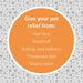 Synergy Labs Veterinary Formula Clinical Care Antiseptic & Antifungal Spray UK banner with orange background that reads "Give your pet relief from, Hair loss, Dandruff, Itching & Redness, Thickened skin & Musty odor".