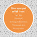 Synergy Labs Veterinary Formula Clinical Care Antiseptic & Antifungal Spray UK banner with orange background that reads "Give your pet relief from, Hair loss, Dandruff, Itching & Redness, Thickened skin & Musty odor".